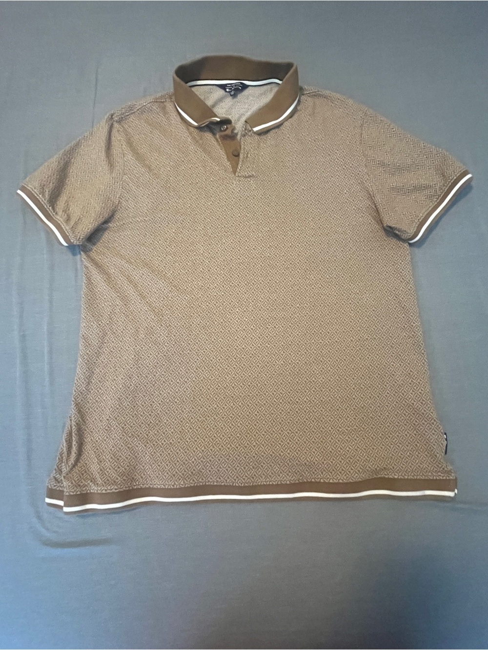 Ben Sherman Brown Polo with White Trim